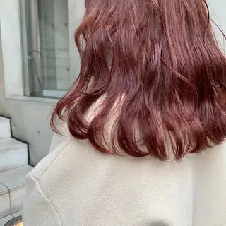 セミロング カラー 暖色/まろベージュ/ シカタユウカのヘアスタイル