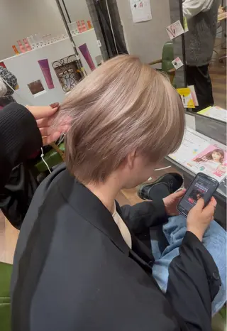 カラー メンズ 長瀬 友唯のヘアスタイル
