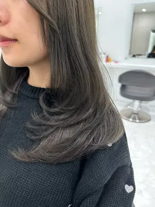 ミディアム カラー ♡上品韓国髪♡ブラ ウン/SAYATOのヘアスタイル