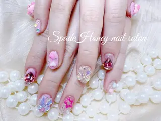 ネイル 🫧🩵ふわりん 🎀🧸のネイルデザイン