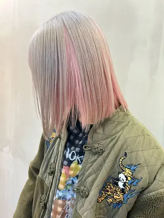 ミディアム カラー 🧸艶々韓国ヘア 🧁mizunaのヘアスタイル