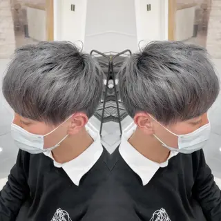 セミロング カラー 縮毛/レイヤー 韓国/橋口のヘアスタイル