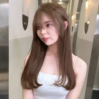 ロング カラー IVE所属・ブリーチなし🤍 渋谷／原島杏奈のヘアスタイル