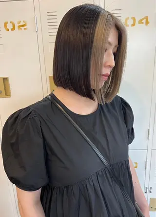 ミディアム カラー YURAGI🌿 SAKIのヘアスタイル