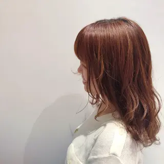 ミディアム カラー ヘアアレンジ 吉野 優子のマツエク・マツパデザイン