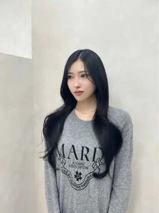 ロング カラー 🤍韓国ヘア アイナ🤍のヘアスタイル