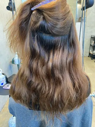 ロング パーマ SALOWIN原宿AROA店所属・顔まわり神カット✂︎ 齋藤雄大【表参道】のヘアスタイル