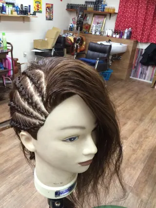 ロング カラー パーマ ヘアアレンジ kou艶髪師色髪師 こう 艶髪師色髪師のヘアスタイル