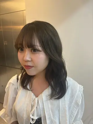 ミディアム 透明感/韓国ヘア/ miyu 🎀のヘアスタイル