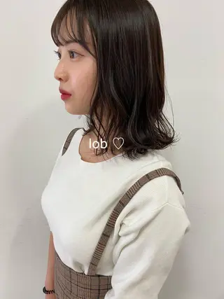 ミディアム カラー GLROW haruhiのヘアスタイル