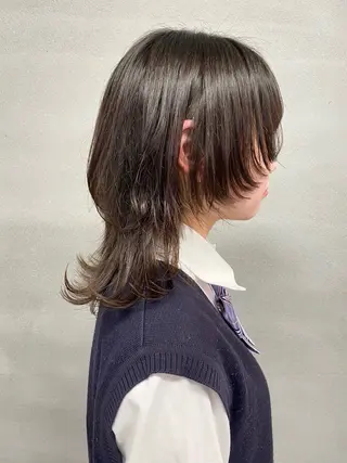 セミロング 柏 デザインカラー/ レイヤー🐣シオリのヘアスタイル