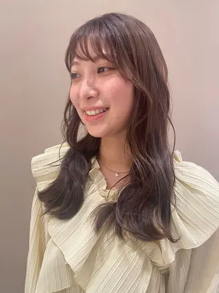 ロング カラー ベージュ/アレンジ /横浜/杉本千夏のヘアスタイル