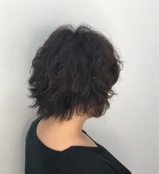 ショート パーマ ブリーチカラー✨ 駒場 笙のヘアスタイル