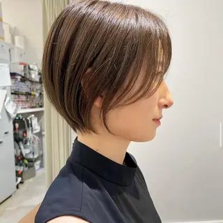 ショート カラー クロスパーマ🥇韓国 ヘア🇰🇷濵田航希のヘアスタイル