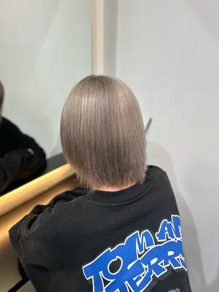ショート カラー yuzuki/ ハイトーン・エクステのヘアスタイル