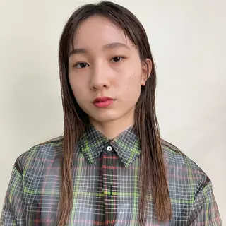 ロング カラー ホリケ アオイのヘアスタイル