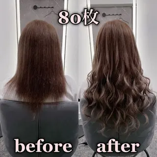 ロング KOSEI シールエクステのヘアスタイル