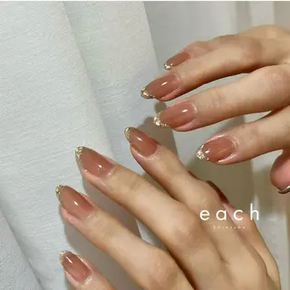 ネイル 𝒆𝒂𝒄𝒉 kanako 🕊のネイルデザイン