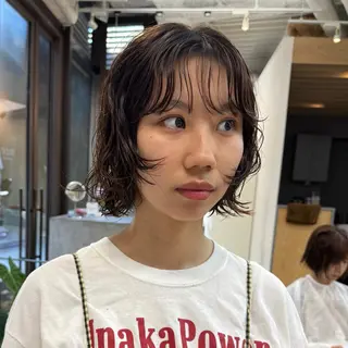 ショート パーマ ボブ/ショート/ パーマ/shinのヘアスタイル