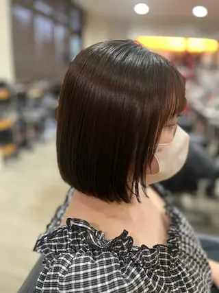 ミディアム 大貫 遥菜のヘアスタイル