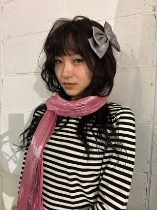 ロング CACHÉ NAKAZAKI所属・CACHÉ わっちょのヘアスタイル