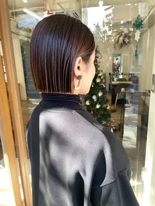 ミディアム siro所属・siro meru 透明感カラーのヘアスタイル