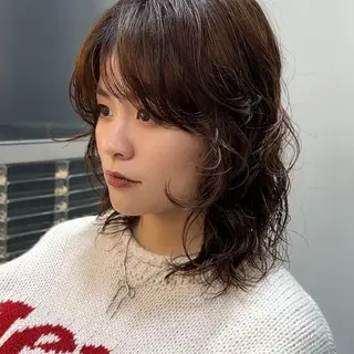 ミディアム パーマ FBeauty 青山店所属・パーマ特化美容師 表参道のヘアスタイル