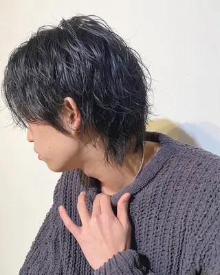 ミディアム パーマ メンズ 🔹YUTA🔹 メンズパーマのヘアスタイル