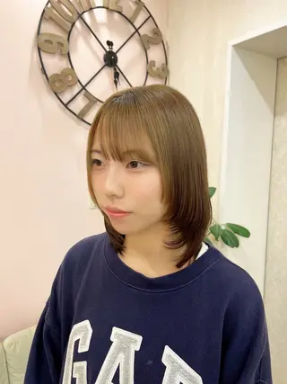 ミディアム モデル募集/当日OK 🦞外川生純美ೀ🌝のヘアスタイル