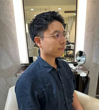メンズ LEWIN ginza所属・miku メンズカットモデルのヘアスタイル