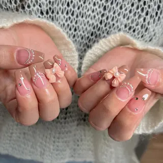 セミロング ネイル マツエク・マツパ apopi's所属・apopis＊ close23:00のネイルデザイン