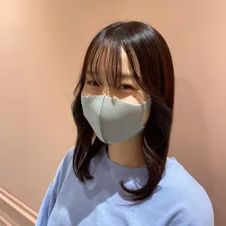 セミロング カラー MOE🐈‍⬛🎀 エクステ/ワンホンのヘアスタイル