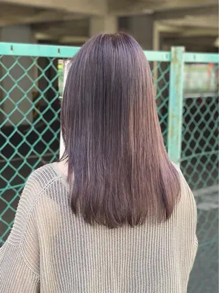 セミロング カラー 小川 美奈のヘアスタイル
