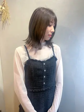 ミディアム Aya/四条烏丸/ インナーカラーのヘアスタイル