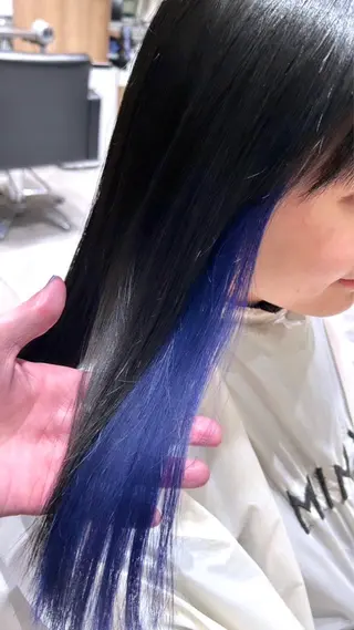 セミロング カラー ボブ/レイヤーボブ/ 髪質改善/梶川 夏季のヘアスタイル