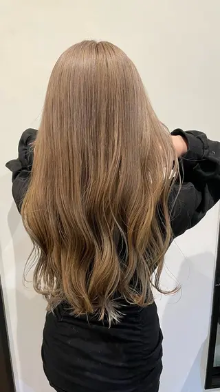 ロング 🎀ハイトーン/ 艶カラー/夕月🎀のヘアスタイル