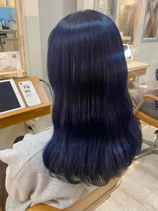 ロング カラー ANNA /艶髪/ハイトーンのヘアスタイル