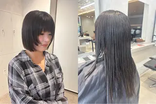 ショート yoshino /ナチュラル縮毛のヘアスタイル