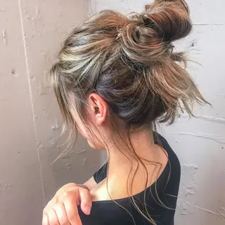 ロング カラー 🇨🇳ワンホンヘア 下田鉄也のヘアスタイル