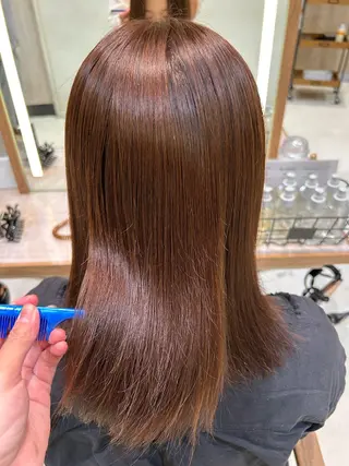 セミロング 透明感カラー/艶髪/ 似合わせカラーのヘアスタイル