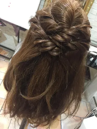 ロング カラー ヘアアレンジ if所属・大崎if ほりはるかのヘアスタイル