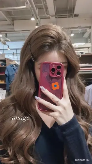 ロング 🤍韓国暗髪 レイヤー🤍きょうのヘアスタイル