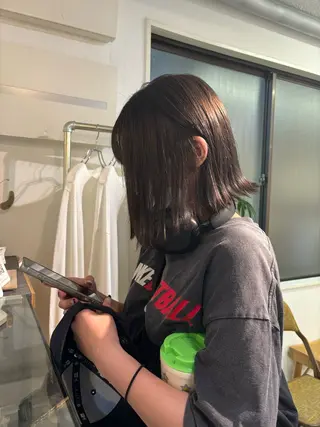 ミディアム カラー sakura🌸 レイヤー/韓国ヘアのヘアスタイル