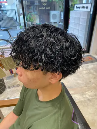 パーマ メンズ 🌴パーマオタク🌴 長谷川　諒佑🌈のヘアスタイル