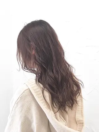 セミロング カラー 大人垢抜け ダブルカラー【上野】のヘアスタイル