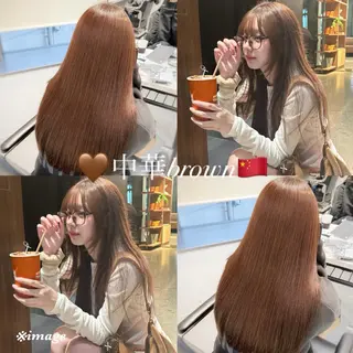 ロング 💞Yuu/艶髪/ 韓国ヘア🇰🇷♡のヘアスタイル