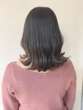 ミディアム カラー なりたいが叶う ながしまじゅんきのヘアスタイル
