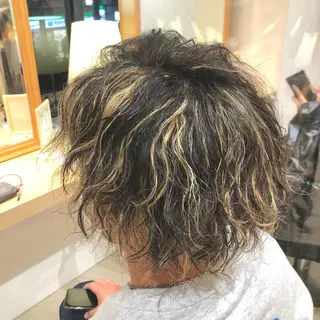 ショート パーマ メンズ 低ダメージ施術/ 🐮牛木 史裕🐮のヘアスタイル