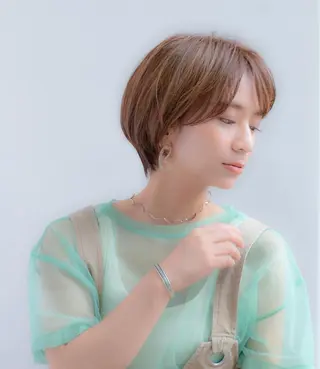 ショート カラー 福島成美/髪質改善 縮毛矯正/カラーのヘアスタイル