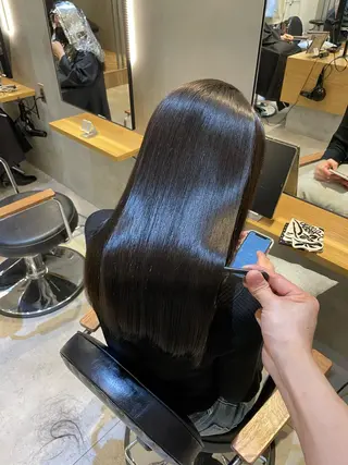 セミロング 💍美髪矯正💍 山田 涼也のヘアスタイル